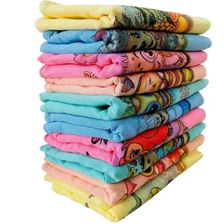 Pano De Prato Estampado Colorido Com 100% algodão 10 Peças