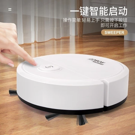 Robô Varredora/Aspirador De Pó Automática 3 Em 1 Limpeza Doméstica Robótico Inteligente E Silencioso