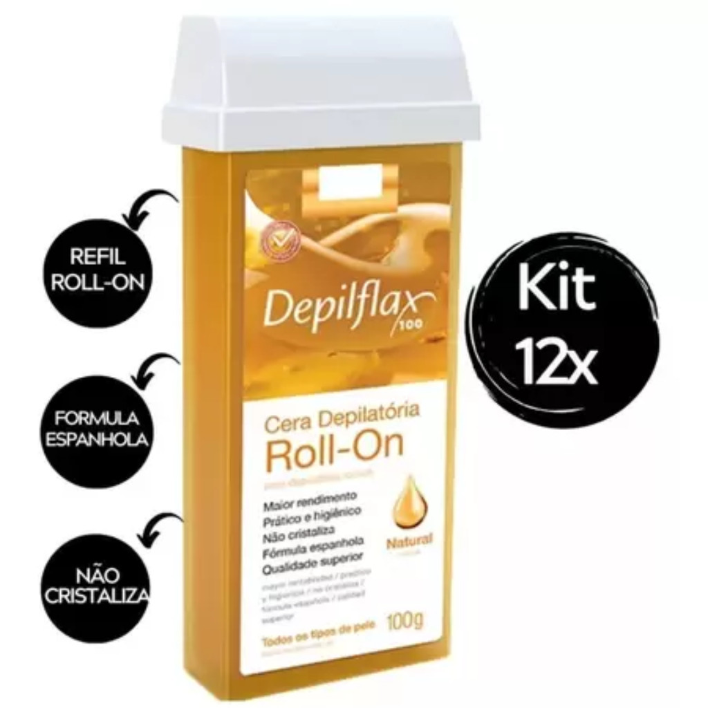 DEPILFLAX Roll-ON CHOCOTHERAPY 110G, nero, standard