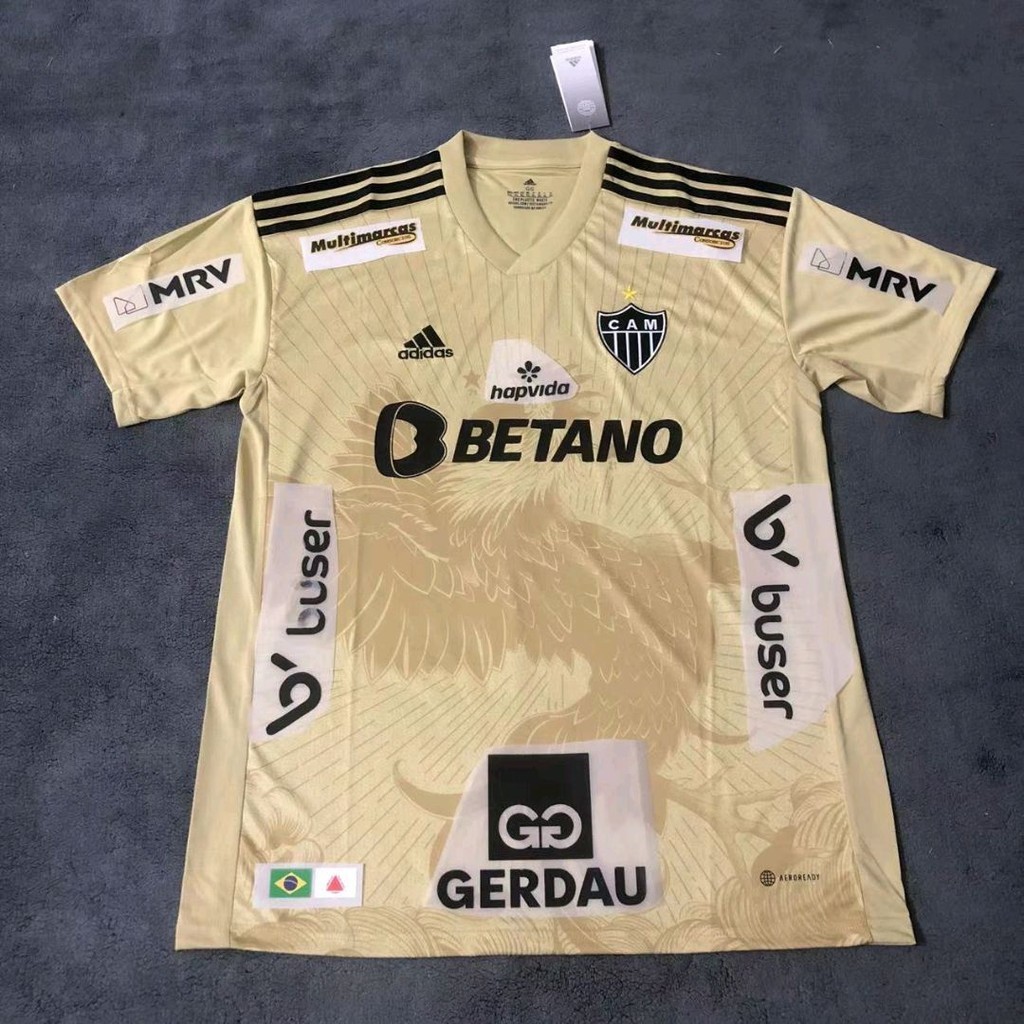 Camisa Atlético-MG dourada 2021/2022