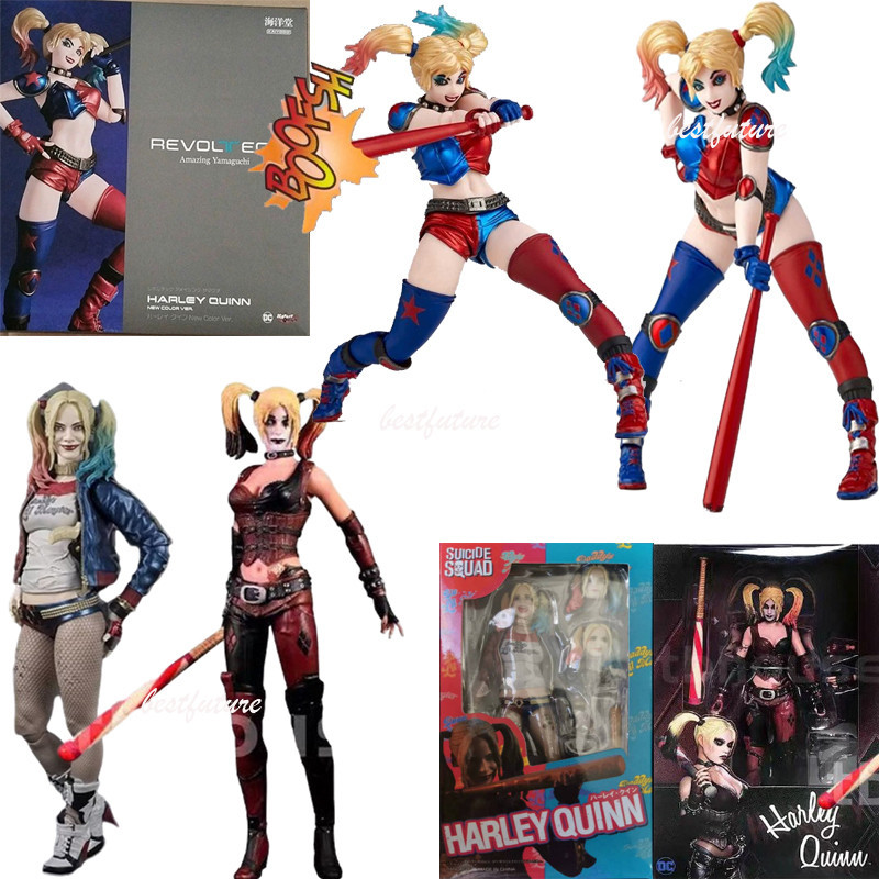 SHF Harley Quinn REVOLTECH Harleen Quinzel Esquadrão De Suicídios Neca Joker Modelo De Figura De Ação