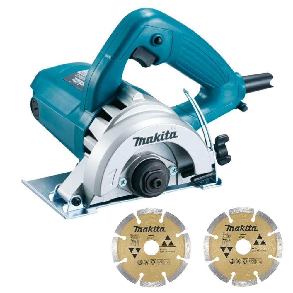 Serra mármore 4.3/8" 1.300 watts com 2 discos - 4100NH3ZX2 Makita