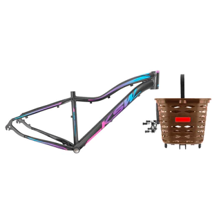 Quadro Aro 29 Mountain Bike KSW MWZA + Cesta Marrom Kalf