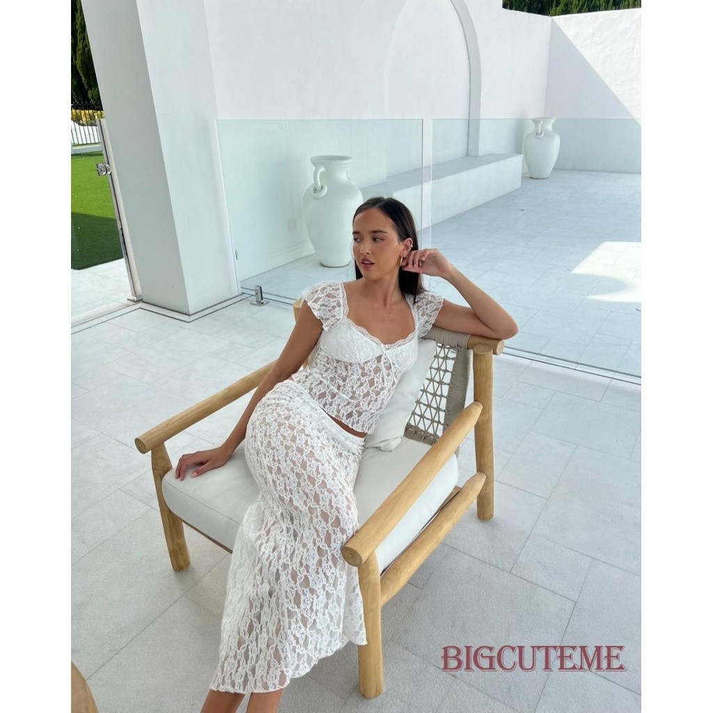 Biquíni Feminino WDIRARA - Renda Floral E Conforto Na Praia