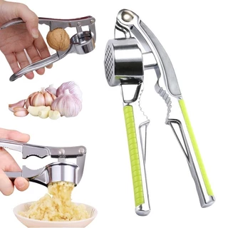 Espremedor De Alho Aço Inox Amassador Com Tambor Removível Tempero Legumes Cozinha Reforçado