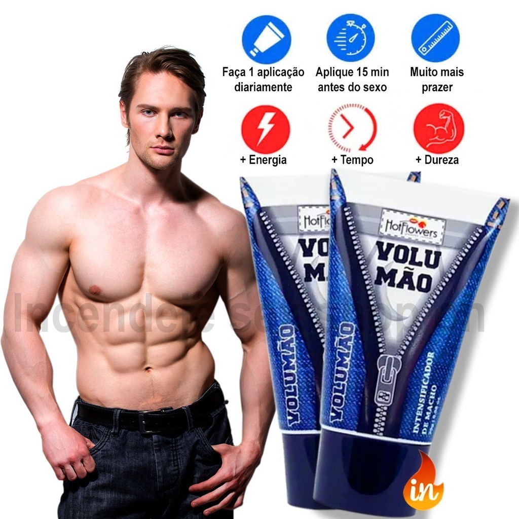 ESTOQUE - Gel Volumão Excitante Masculino Aumenta Fluxo Sex Shop Pênis |  Shopee Brasil