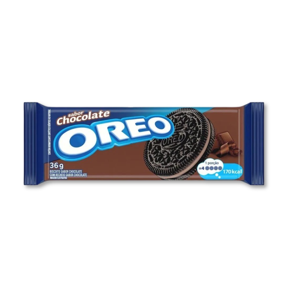 Biscoito Oreo Recheado Chocolate Individual 36g | Shopee Brasil