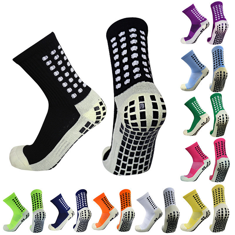 Respirável Silicone Anti-Slip Profissional Sports Futebol Meias