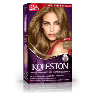 Kit Tintura Koleston Louro Médio 70