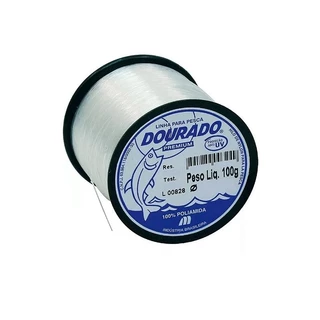 Linha Monofilamento Mazzaferro Dourado 100g Leader Tarrada Rede Artesanato 0,30 0,35 0,40 0,45 0,50