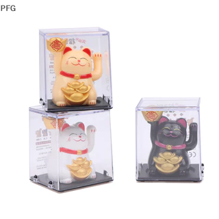 PFG Gato Da Fortuna Com Alimentação Solar Automática Beckoning Fortune Cat For Lucky Home Decoração Escritório Carro Ornamento Presente De Aniversário FG