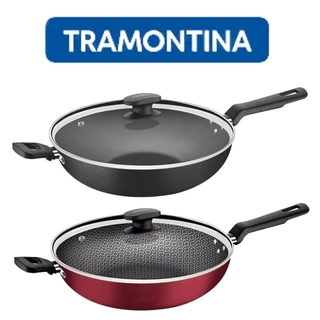Frigideira Funda Com Tampa Antiaderente 3,3 Litros 28 Cm Wok - Tramontina