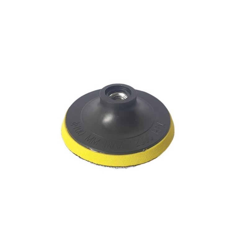 Suporte Prato Disco Lixa Lixadeira Politriz 4" Polegadas 100mm Velcro