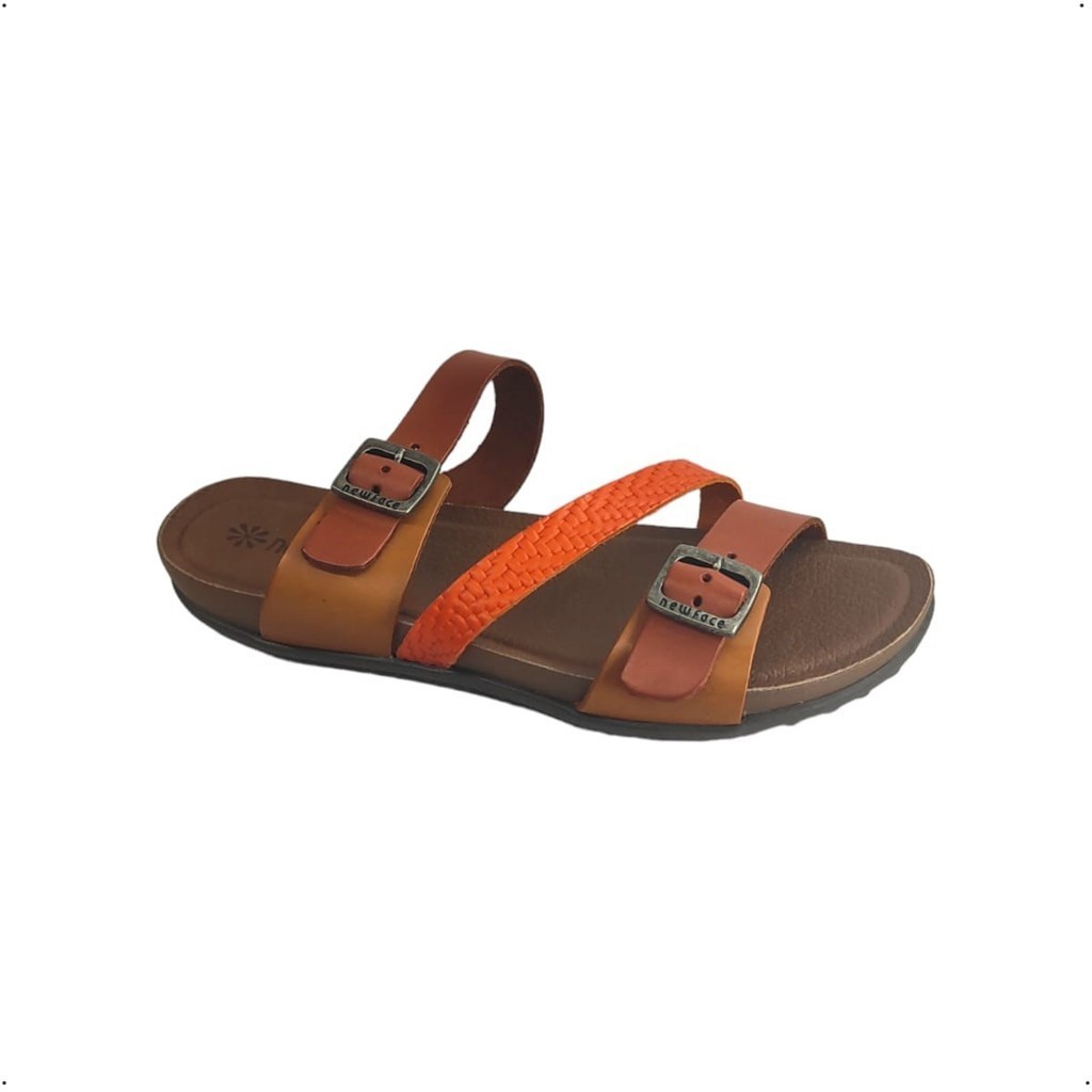 Tamanco New Face Feminino Fivela Tiras em couro 36747 | Shopee Brasil