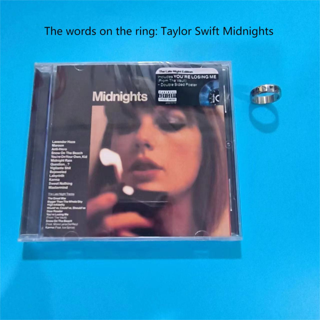 洋楽 Taylor Swift Promotional CD Midnights Late Night Edition VERY RARE BONUS TRACKS w/ Guitar Pick