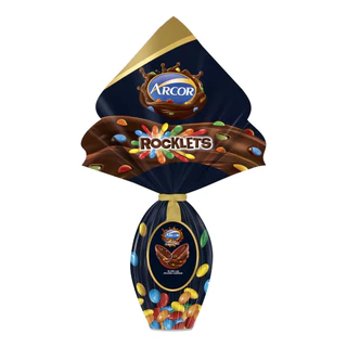 Ovo De Páscoa Rocklets Ao Leite 205g Arcor