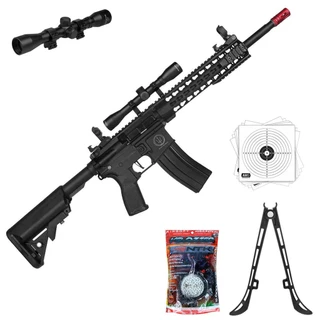 Fuzil Airsoft Elétrico Rossi Ar15 Neptune Keymod +Luneta4x32