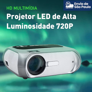 Projetor T7 Wifi 4000lm 140 Pol 4k Led Espelhado Full Hd