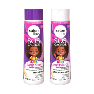 Kit Shampoo e Condicionador SOS Cachos Kids Super Óleos em Oferta na Shopee