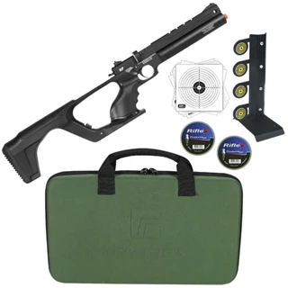 Pistola de Chumbinho PCP 4.5mm (.177) Reximex + Alvo Metal