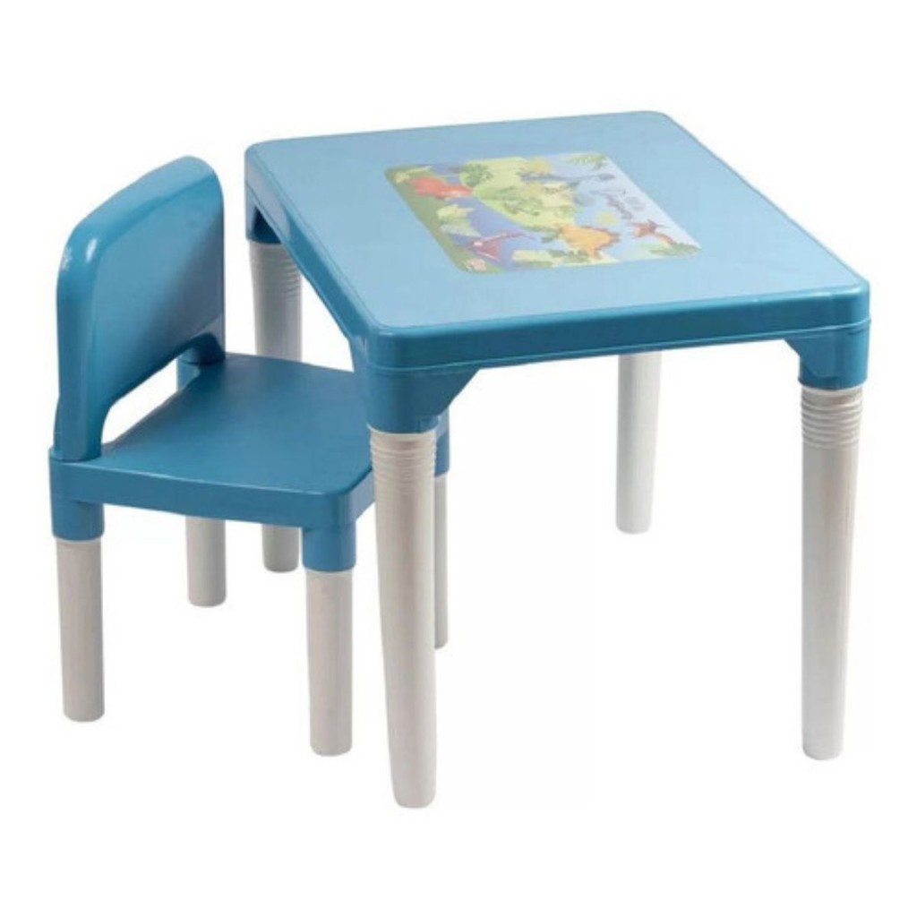 Mesa Mesinha Com Cadeira Cores Crianças Infantil Personagens Menino e ...