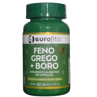 Suplemento Feno Grego + Boro 500MG 60cps Eurofito