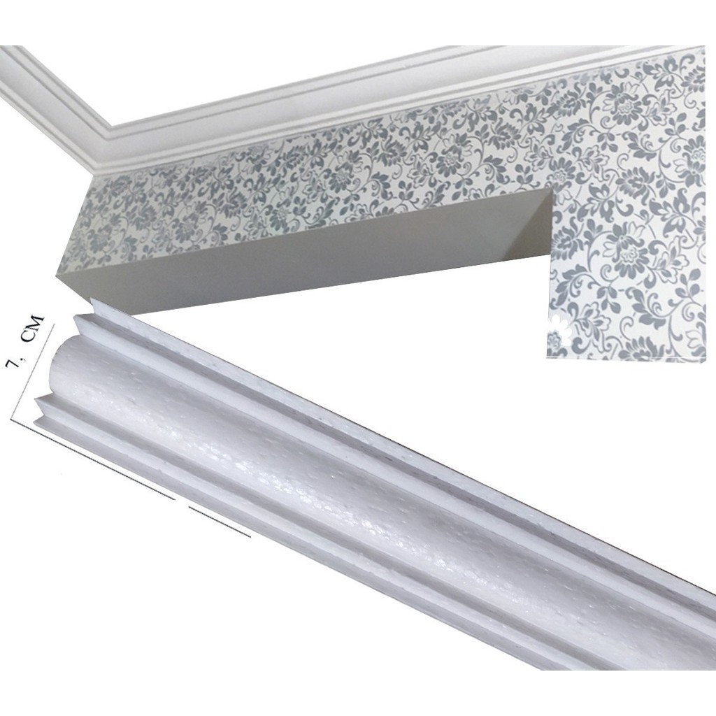 Moldura de isopor teto 50 MTS MC4 Forro Sanca EPS
