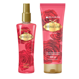 Kit Body Spray e Loção Hidratante Intense Love Phytoderm - 200ml