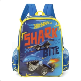 Mochila De Costa Infantil Hotwheels Shark Monster Luxcel em Oferta na Shopee