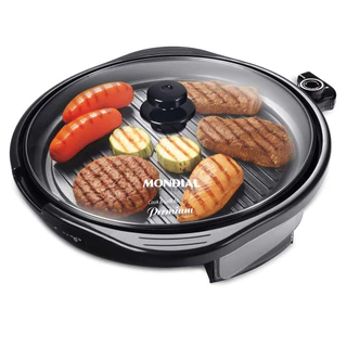 Grill Redondo Mondial Cook & Grill G-03 Preto