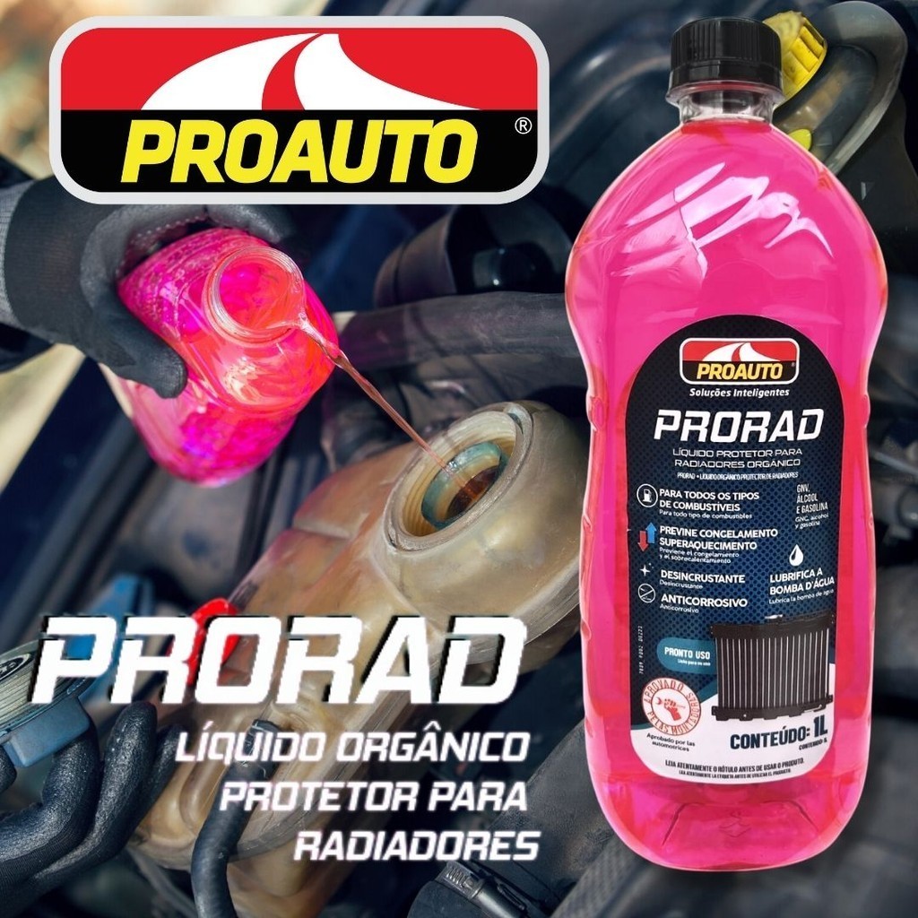 Prorad Aditivo de Radiador Orgânico com Proteção Máxima e Performance ...