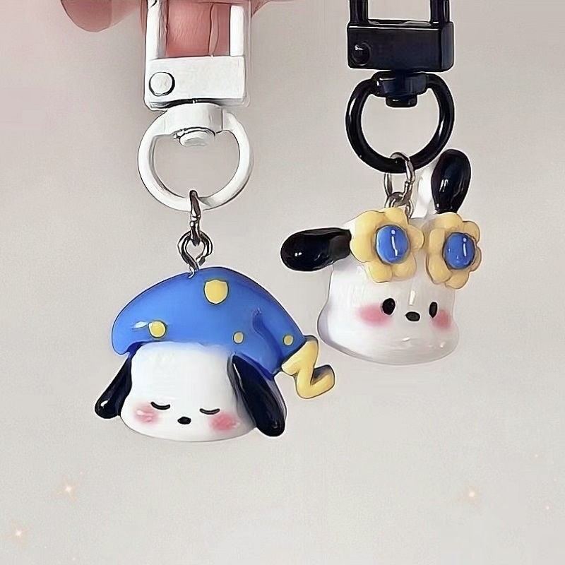 Desenho animado bonito Pacha Dog Creative Keychain Schoolbag Pendant