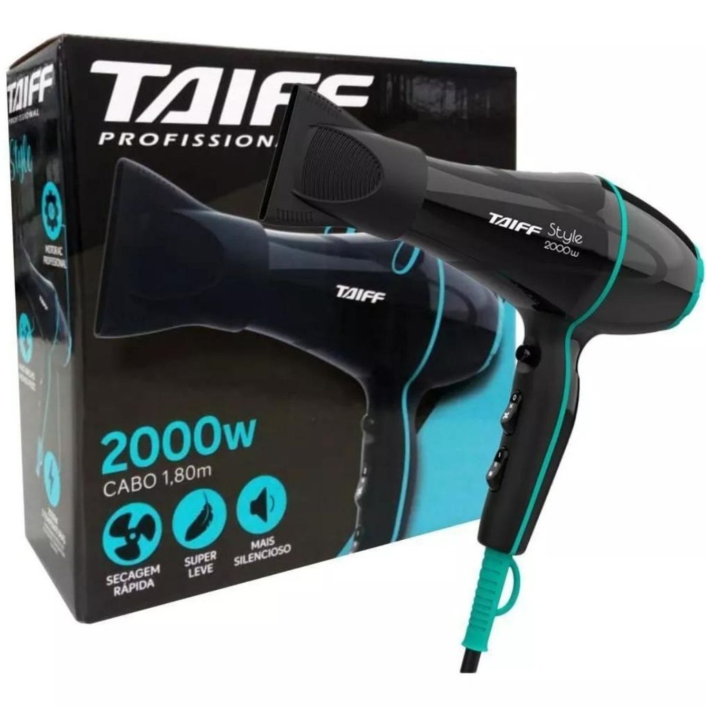 Imagem do produto SECADOR DE CABELO TAIFF STYLE PRETO 110V 2000W