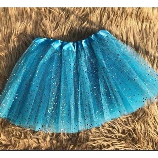 1 Saia De Tule infantil Glitter 30 cm Carnaval Festa Fantasia