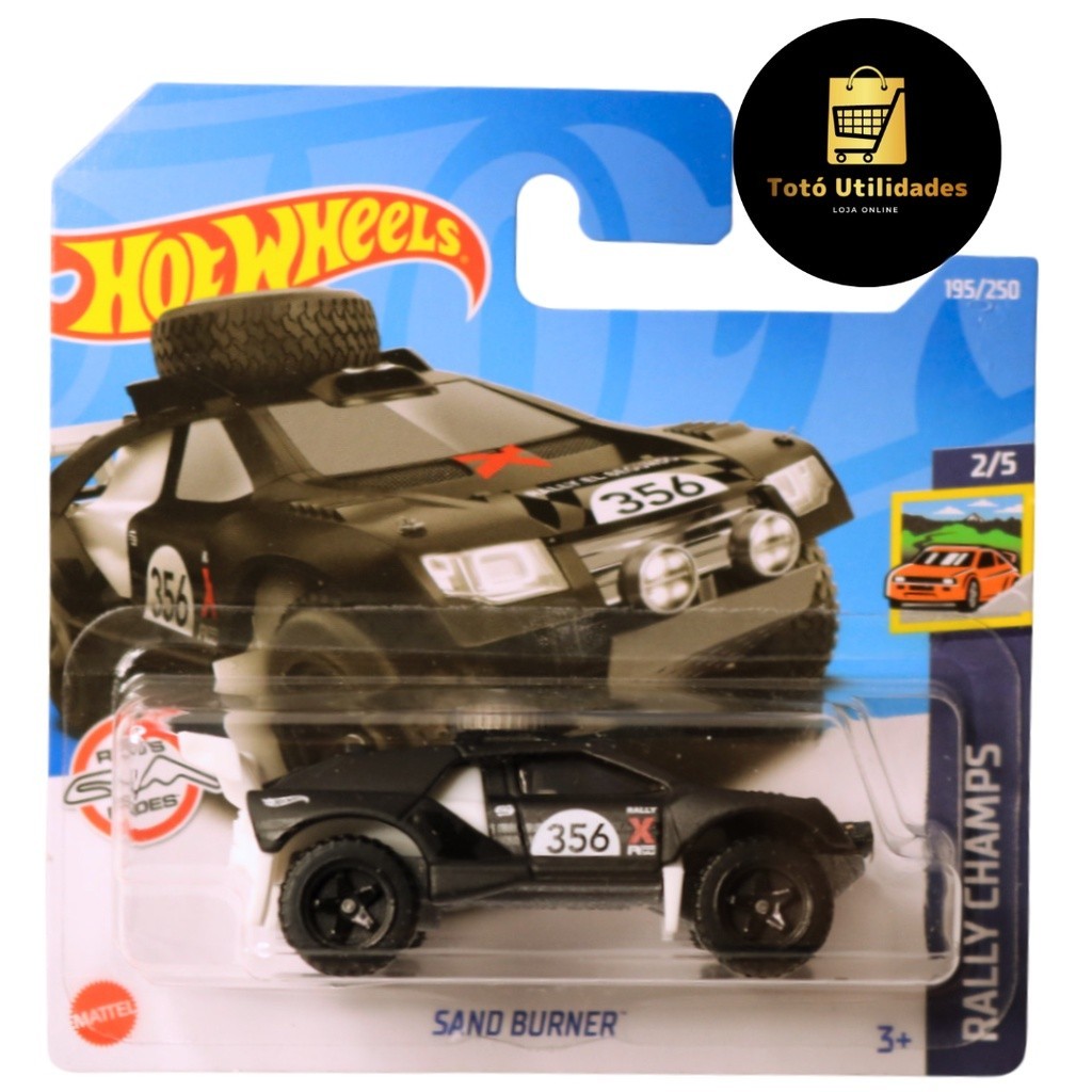 Hot Wheels 2022 Sand Burner - Rally Champs Series 2/5 [Black] 195/250 - Mint Condition Die-Cast Car