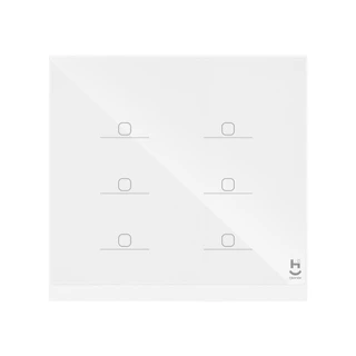 Interruptor Inteligente Zigbee 6 Botão Touch Branco