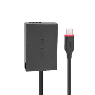 KingMa USB Tipo C LP-E17 Manequim Adaptador De Alimentação Da Bateria Acoplador DC Para Canon EOS M3 M5 M6 760D 750D 800