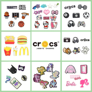 Conjunto de sapatos Jibbitz crocs charme Shoe Buckle 2024 Novo Estilo Cute Cartoon Collection Acessórios para sapatos