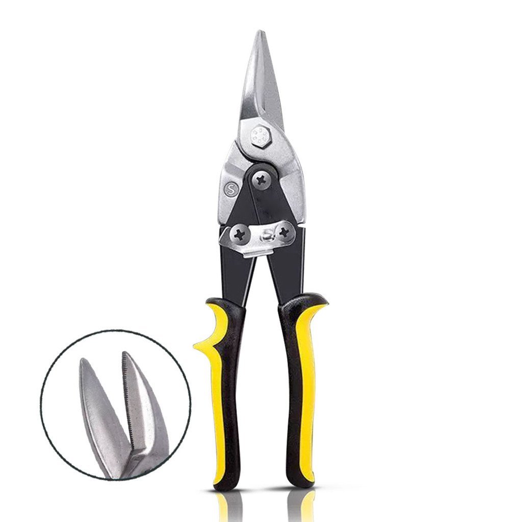 Tesoura Aviação Corte Reto Chapa Ferro Aço Inox Profissional