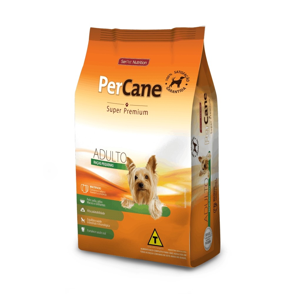 Ração Percane Super Premium Cães Adulto Raças Pequenas 1kg Serpet ...