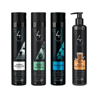 Shampoo Branqueador + Neutro + Condicionador + Másc. Multiproteínas 230g - Ibasa