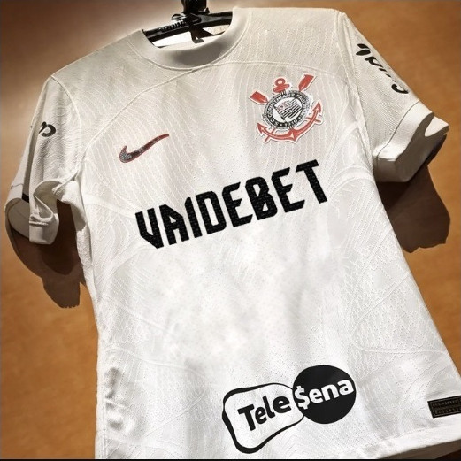 camiseta nova CORINTHIANS vai de bet 24 (envio full)