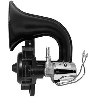 Buzina a Ar 1 Corneta Universal 4A 12/24V Preta Gauss GB1095