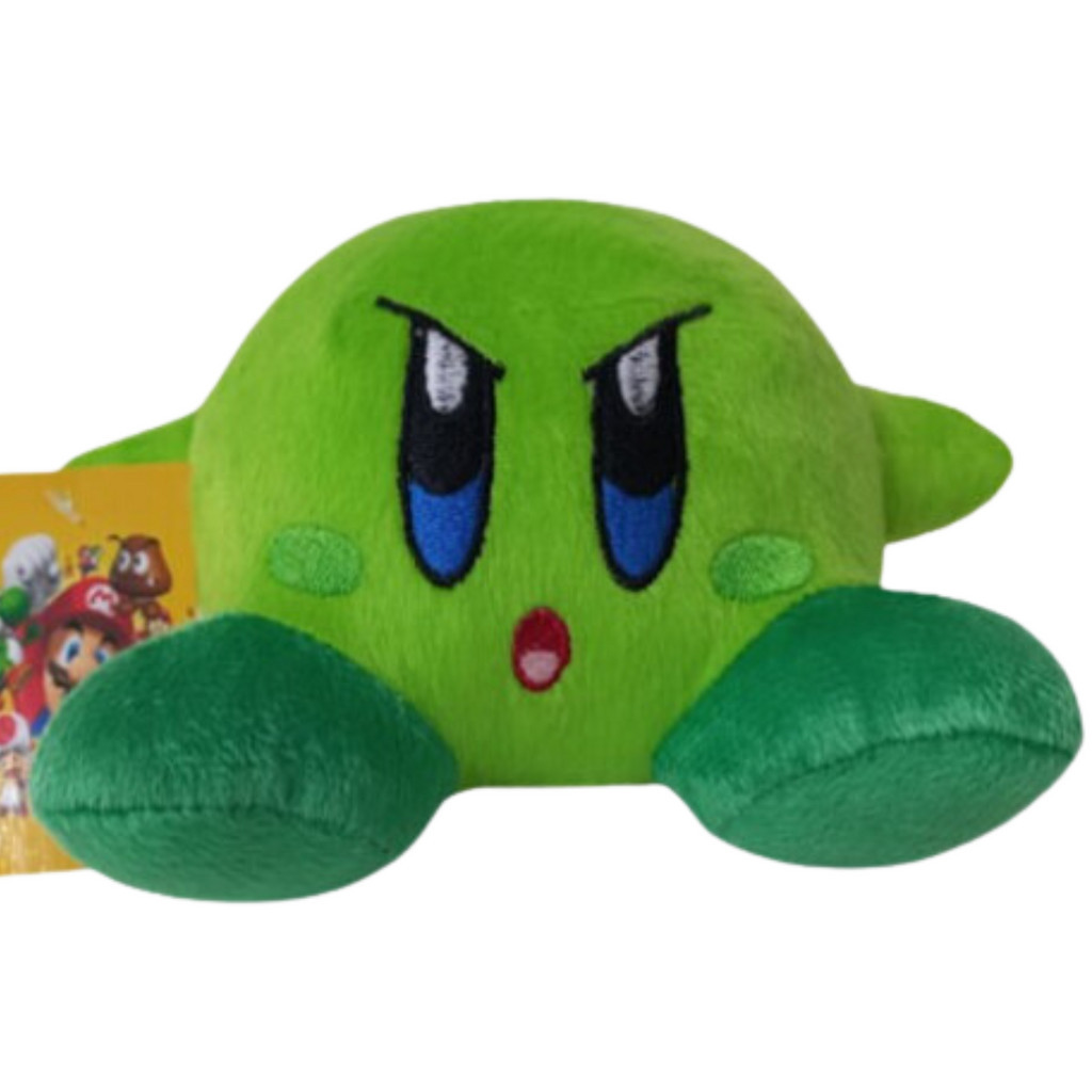 Brinquedo Pelucia Kirby Verde 20cm Turma do Mario para Criança Presente