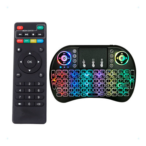 Controle Remoto E Teclado Smart Wireless Compativel Tv Box