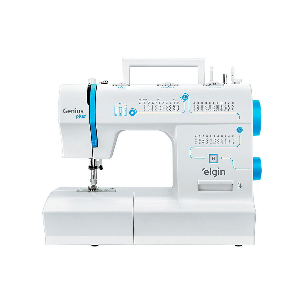 MÁQUINA DE COSTURA GENIUS PLUS ELGIN JX4035 31 PONTOS - 127V