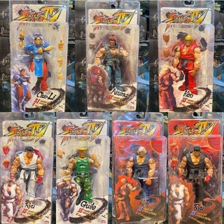 Neca Street Fighter Ryu Ken Chun Li Guile Gouki Anime Figure Game Derivative Character Action Figurine Movable Model Toys