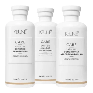 Kit Keune Satin Oil Shampoo 300ml, Shampoo 300ml, Condicionador 250ml
