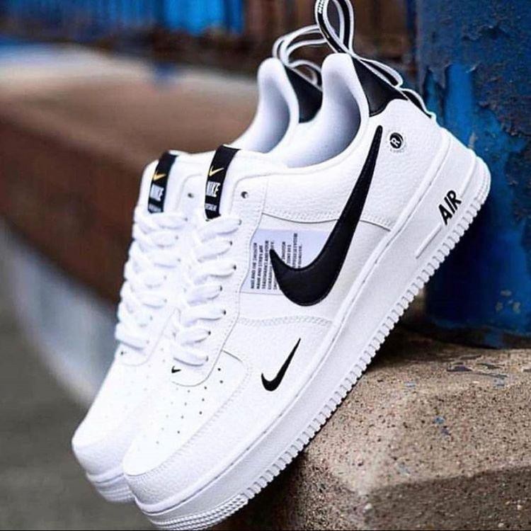 Tênis Air Force 1 LV8 Utility Branco/Preto em Super Promoção todas cores