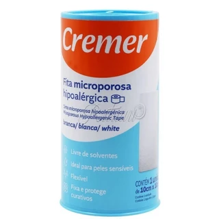 Fita Microporosa Branca Hipoalérgica 10cm X 10M - Cremer
